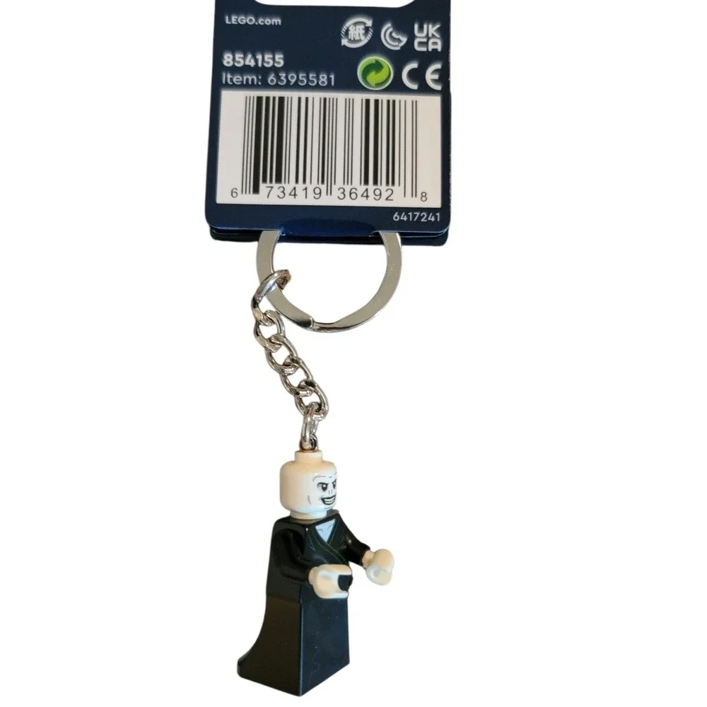 LEGO Harry Potter Lord Voldemort Keychain Unisex OS Black New Minifigure 854155